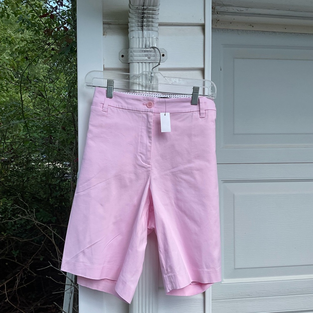 NWT Talbots Cute Classic Perfect Pink 9.5” Inseam Shorts With Pockets